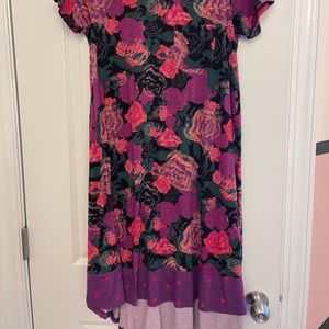 Medium Floral Polka Dot Dipped Lularoe Carly